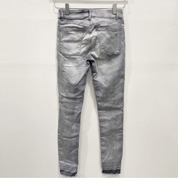 DL1961 Margaux Instasculpt Ankle Skinny Jeans in Willamina Raw Hem Size 24 Grey - Picture 2 of 16